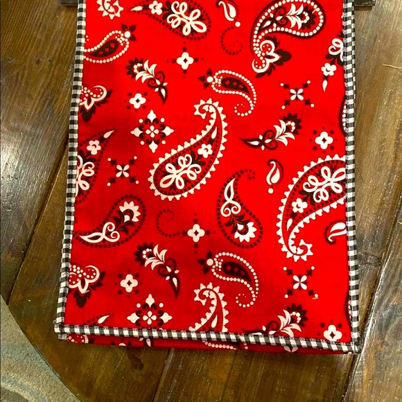 Hobby Lobby Other - Table runner / linen Red paisley bandanna *NWT